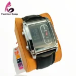 SKMEI 1868 Leather Straps Analog & Digital Wrist Watch Pakistan - FashionBeep